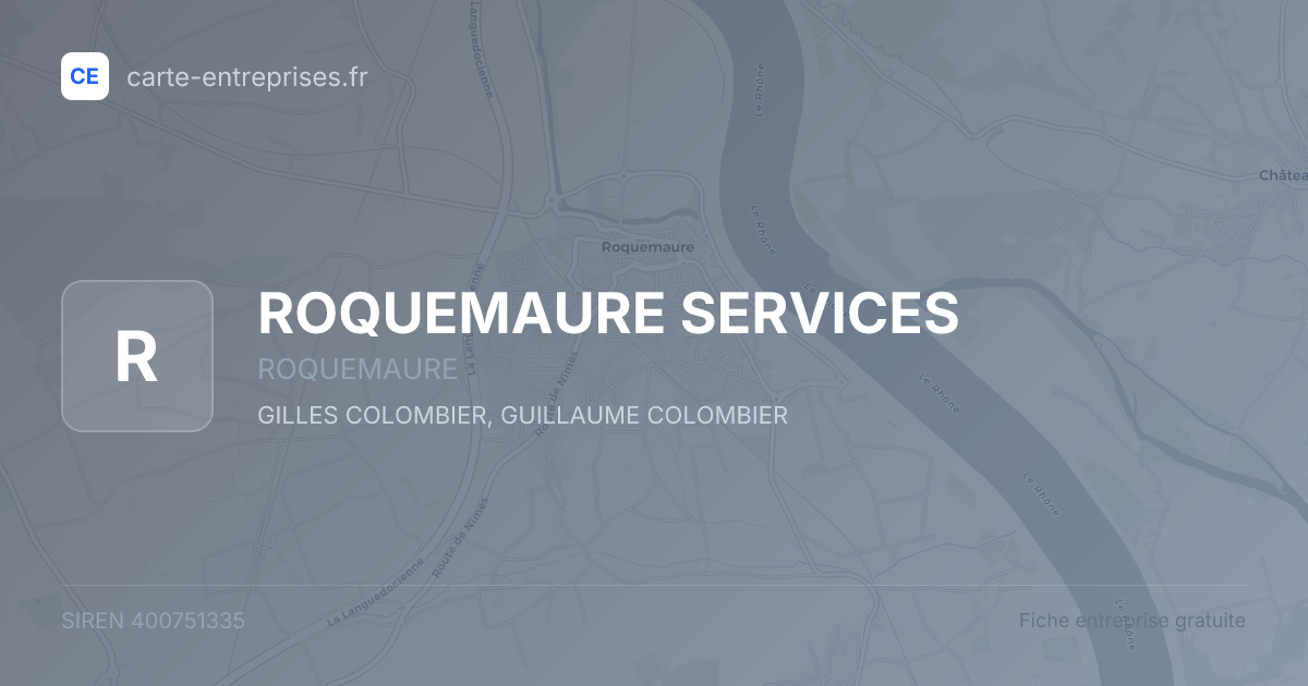 ROQUEMAURE SERVICES — 400751335 — fiche entreprise