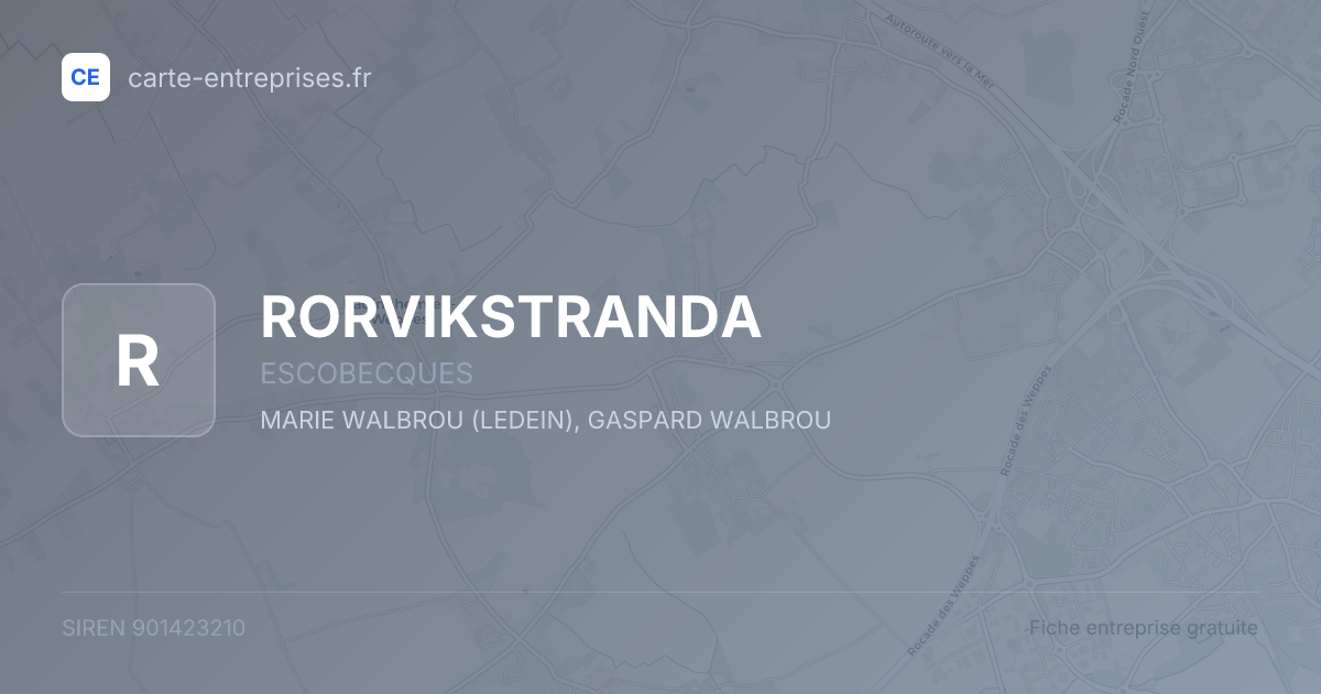 RORVIKSTRANDA — 901423210 — fiche entreprise