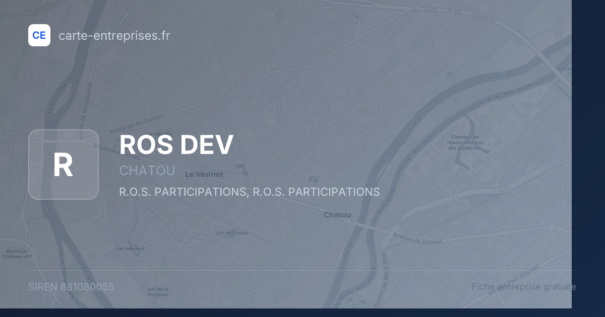 ROS DEV — 881080055 — fiche entreprise