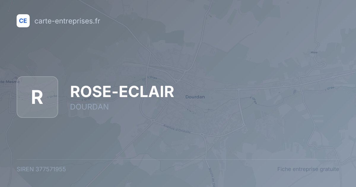 ROSE-ECLAIR — 377571955 — fiche entreprise