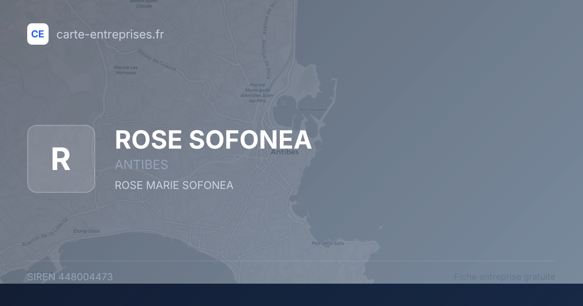 ROSE SOFONEA — 448004473 — fiche entreprise
