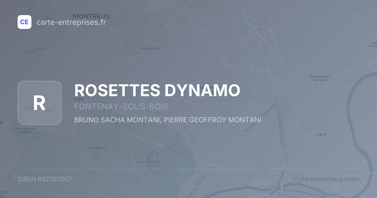ROSETTES DYNAMO — 882263007 — fiche entreprise