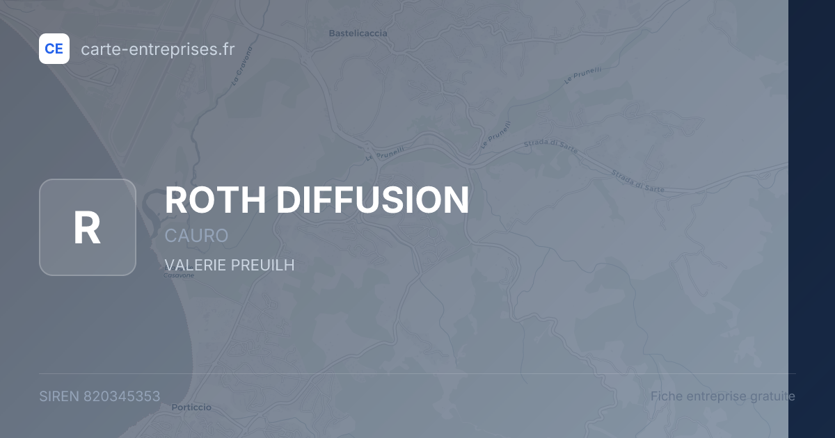 ROTH DIFFUSION — 820345353 — fiche entreprise