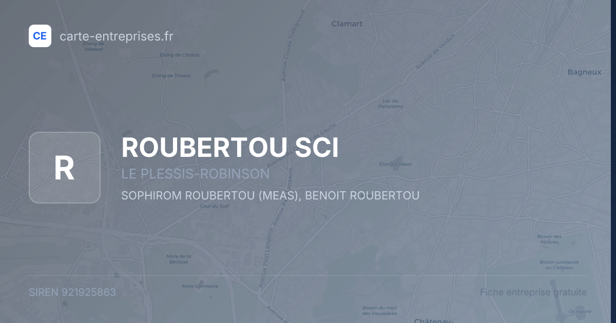 ROUBERTOU SCI — 921925863 — fiche entreprise