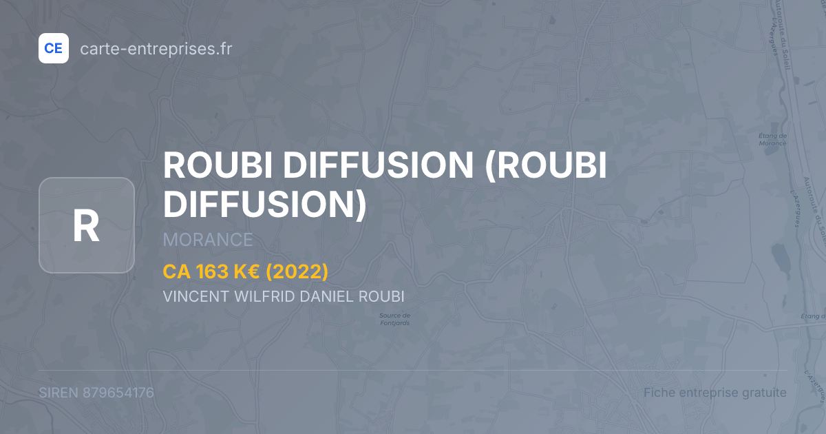 ROUBI DIFFUSION — 879654176 — fiche entreprise