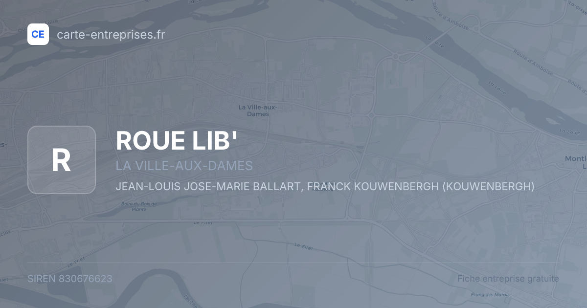 ROUE LIB' — 830676623 — fiche entreprise