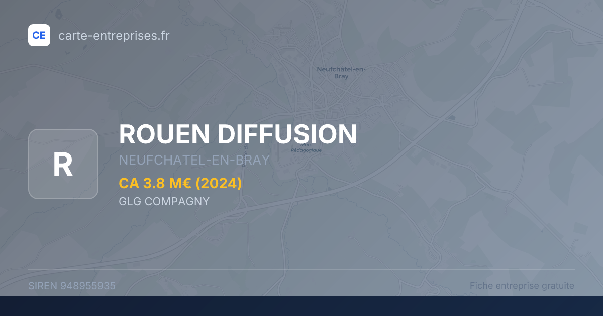 ROUEN DIFFUSION — 948955935 — fiche entreprise