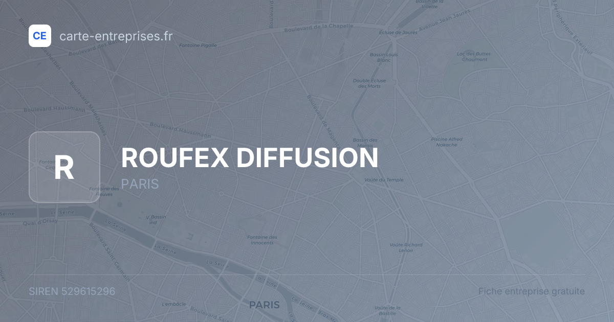 ROUFEX DIFFUSION — 529615296 — fiche entreprise