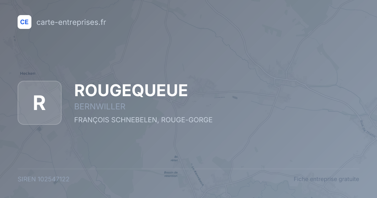 ROUGEQUEUE — 102547122 — fiche entreprise