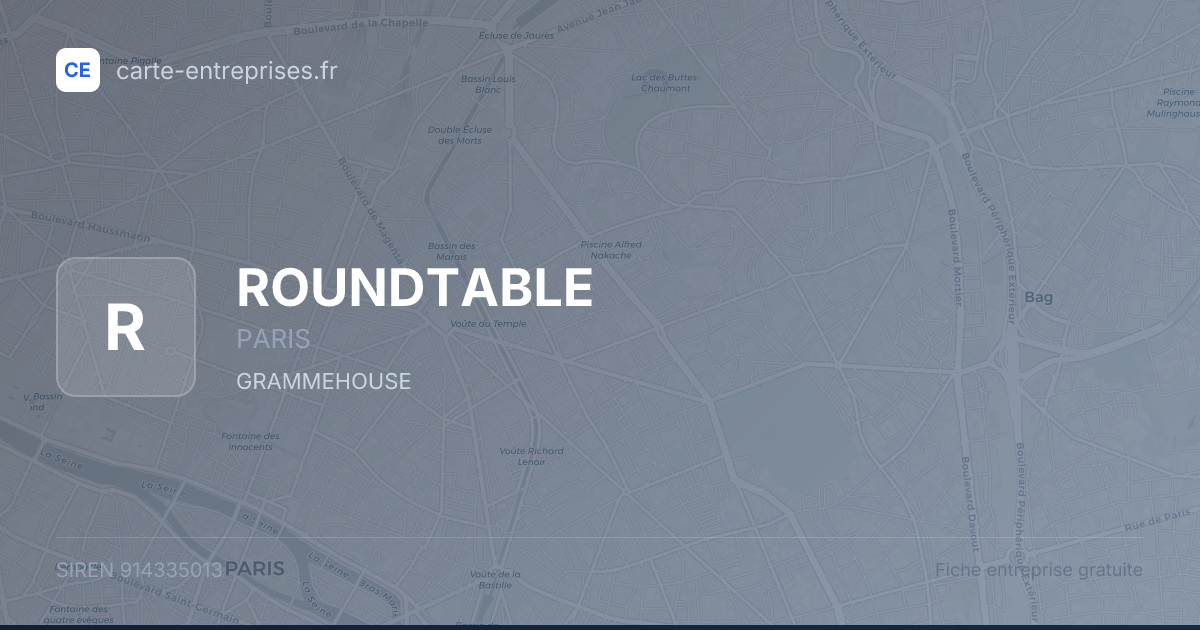 ROUNDTABLE — 914335013 — fiche entreprise