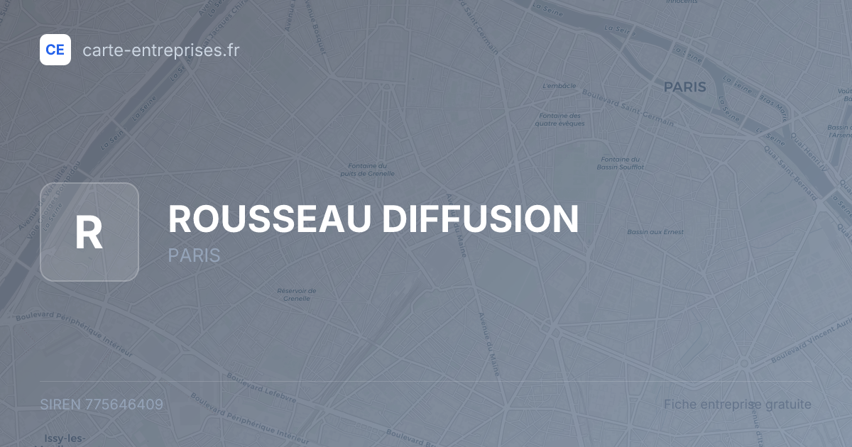 ROUSSEAU DIFFUSION — 775646409 — fiche entreprise