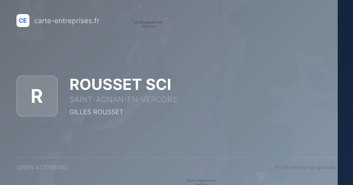 ROUSSET SCI — 423746460 — fiche entreprise