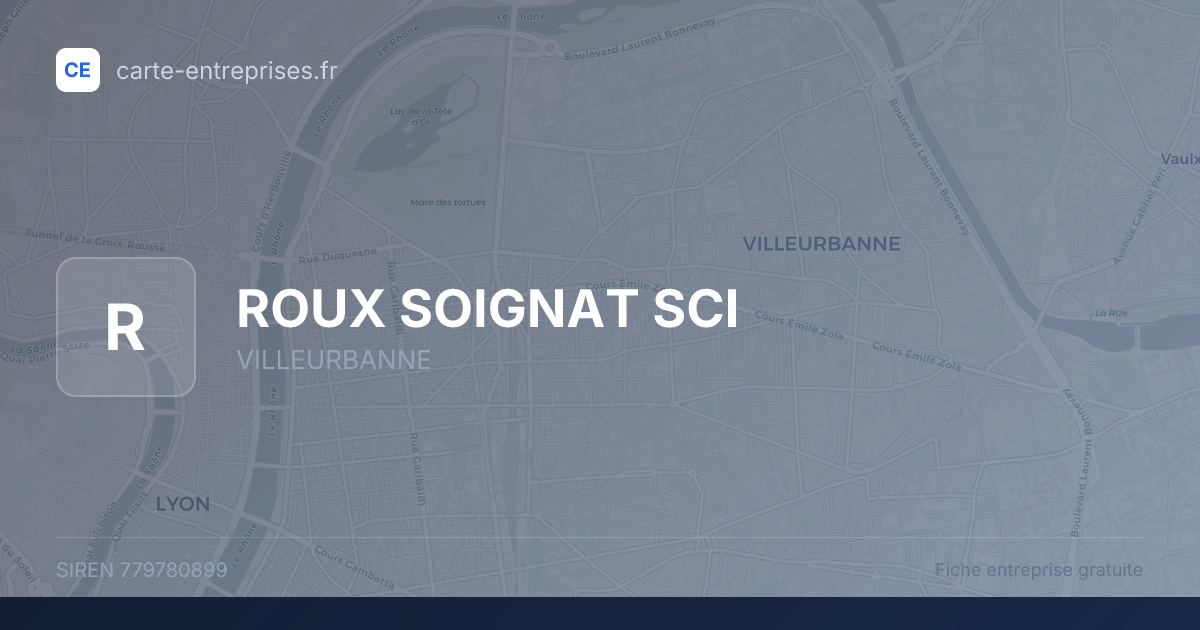 ROUX SOIGNAT SCI — 779780899 — fiche entreprise