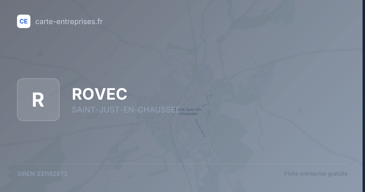 ROVEC — 331182873 — fiche entreprise