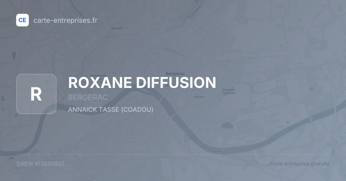 ROXANE DIFFUSION — 413685801 — fiche entreprise