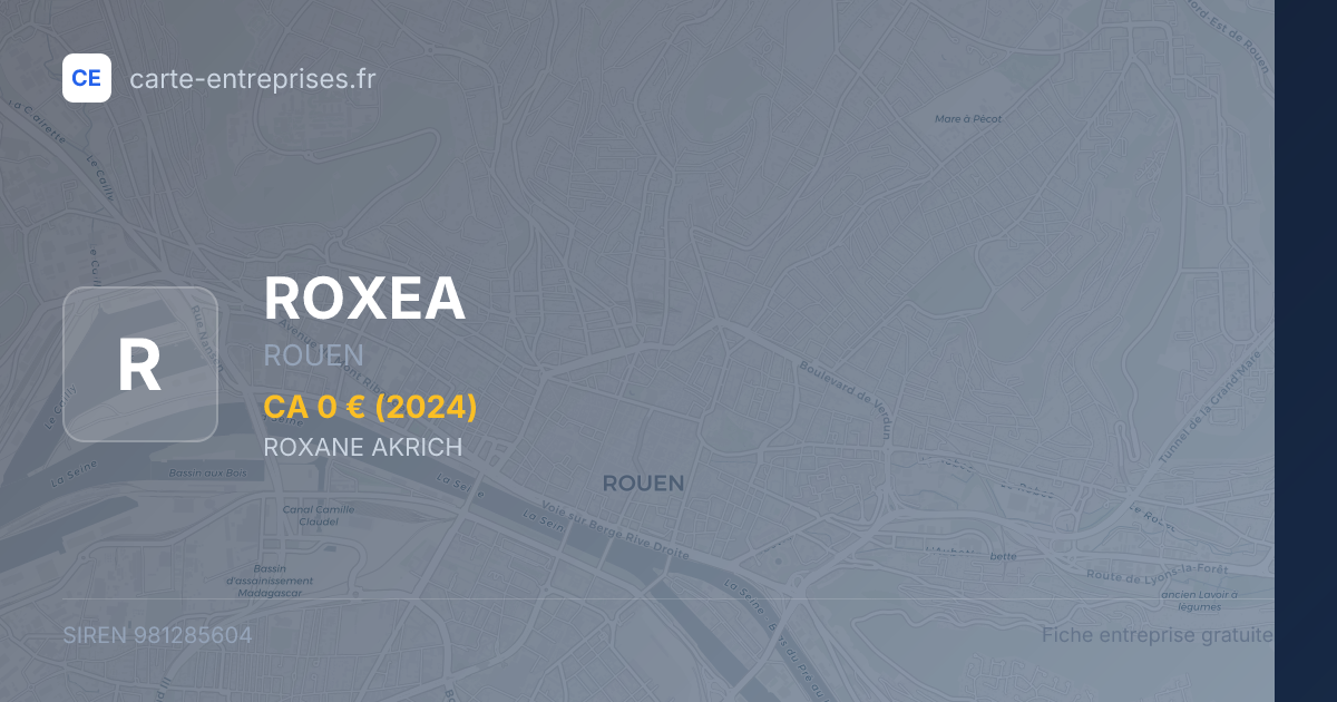 ROXEA — 981285604 — fiche entreprise