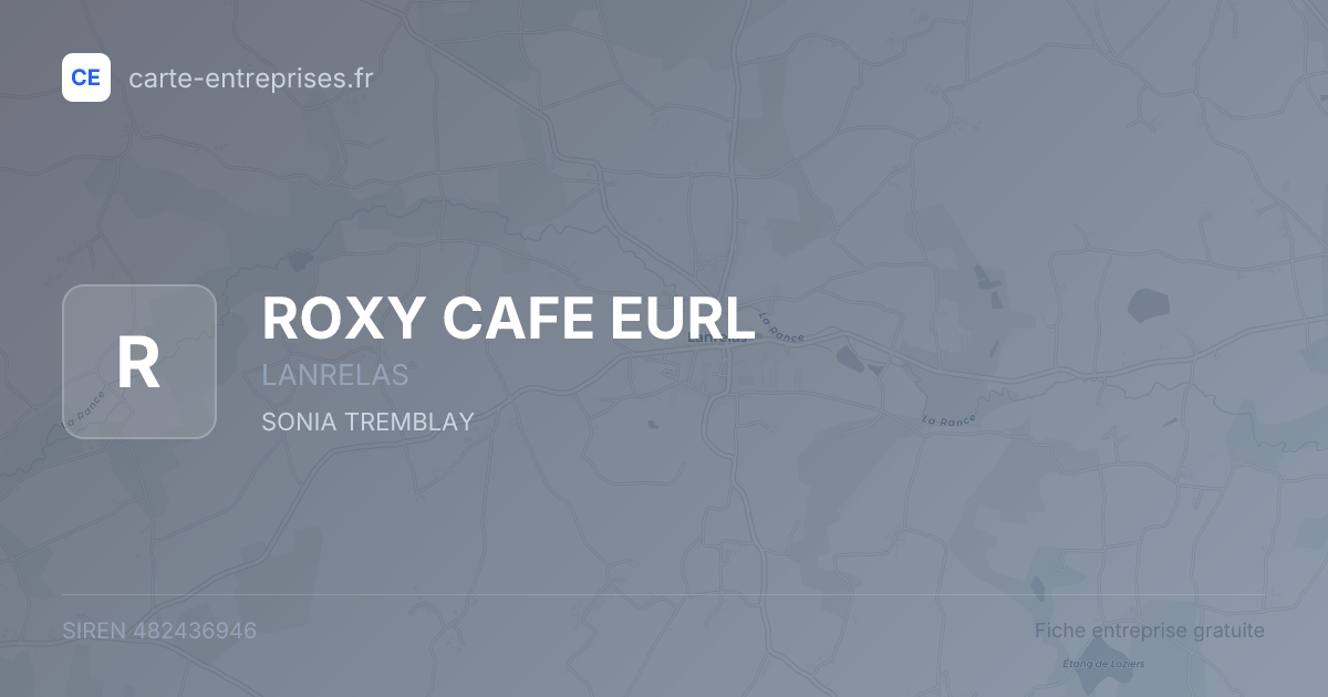 ROXY CAFE EURL — 482436946 — fiche entreprise