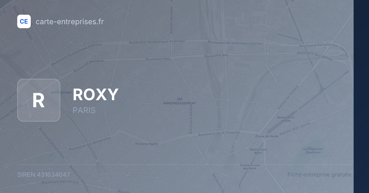 ROXY — 431634047 — fiche entreprise