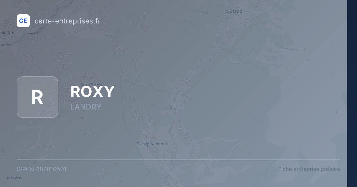 ROXY — 482816501 — fiche entreprise