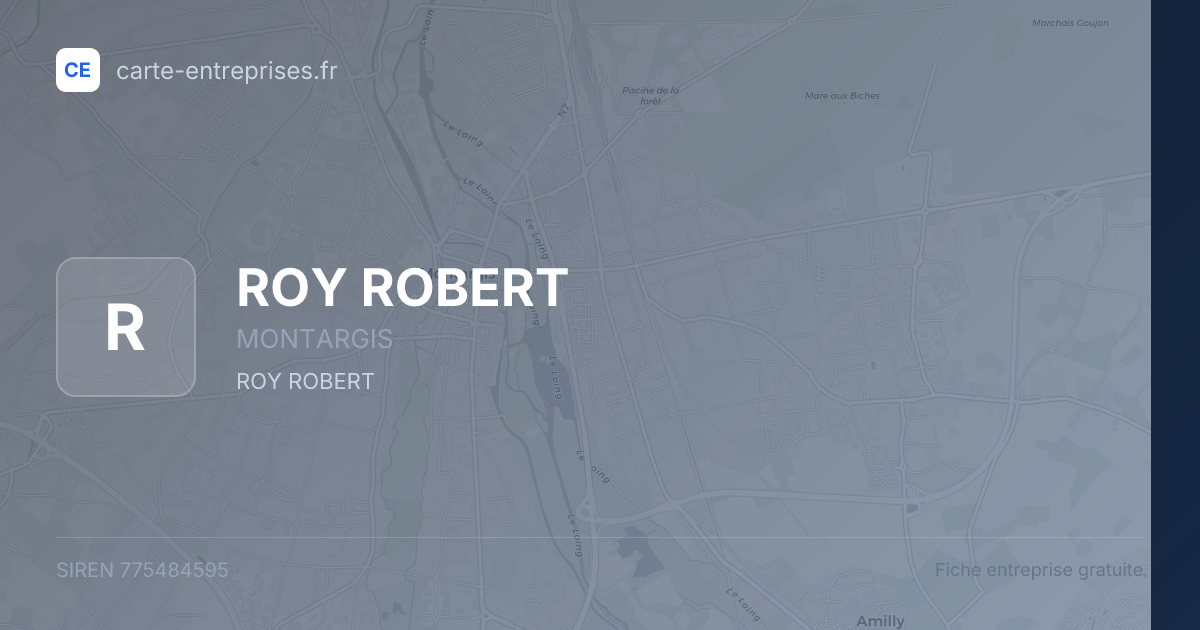 ROY ROBERT — 775484595 — fiche entreprise
