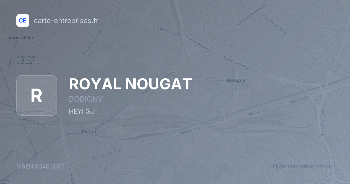 ROYAL NOUGAT — 934613167 — fiche entreprise