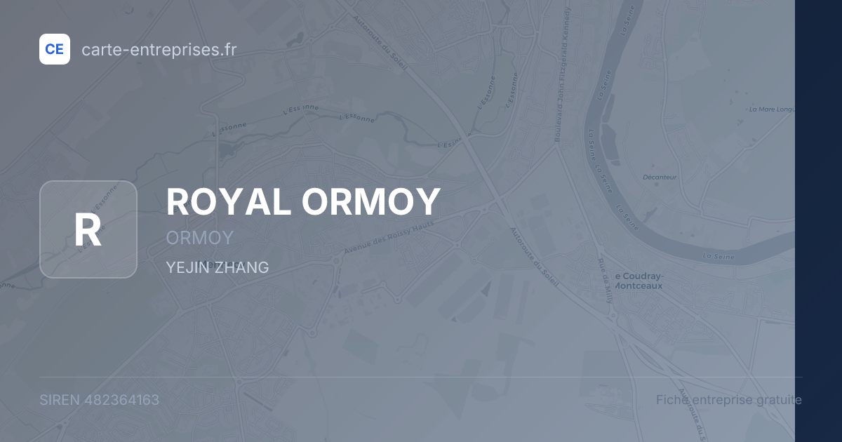 ROYAL ORMOY — 482364163 — fiche entreprise