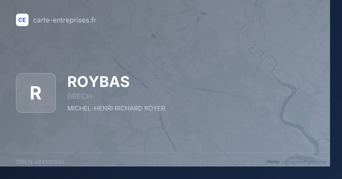 ROYBAS — 484591599 — fiche entreprise