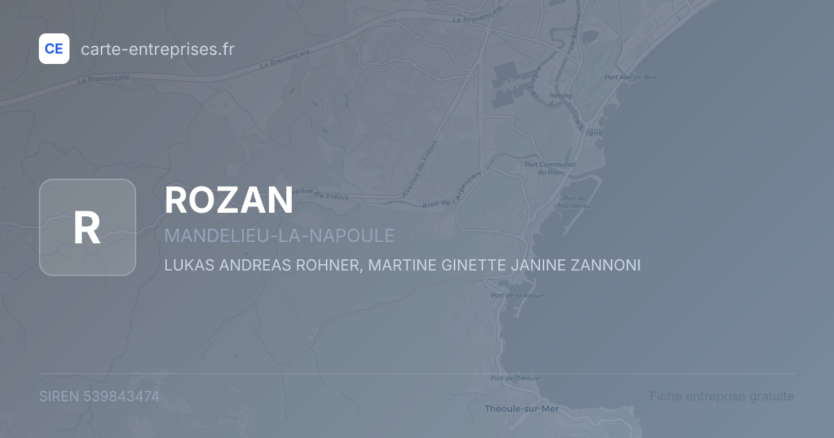 ROZAN — 539843474 — fiche entreprise