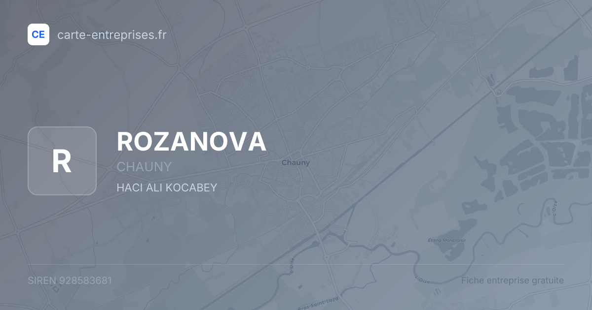 ROZANOVA — 928583681 — fiche entreprise