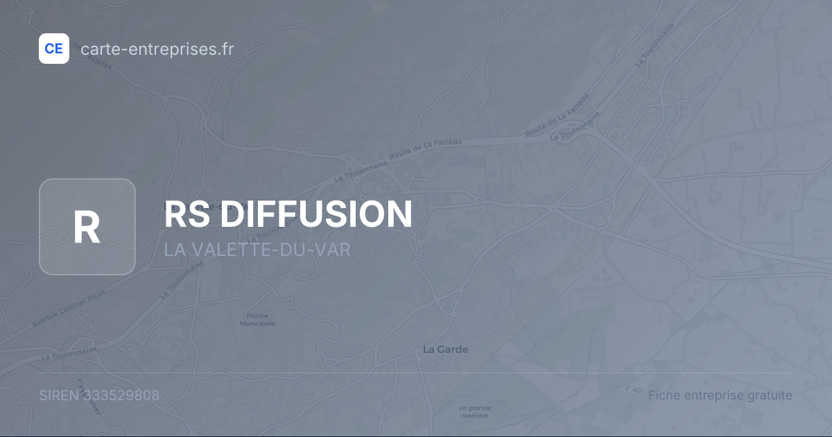 RS DIFFUSION — 333529808 — fiche entreprise