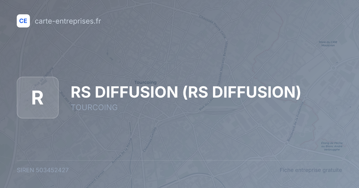 RS DIFFUSION — 503452427 — fiche entreprise