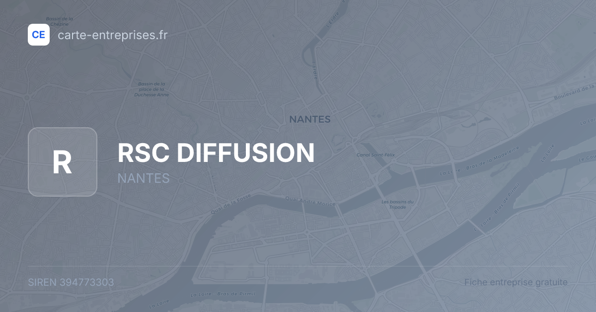 RSC DIFFUSION — 394773303 — fiche entreprise