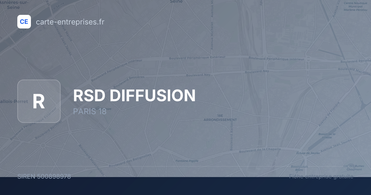 RSD DIFFUSION — 500898978 — fiche entreprise