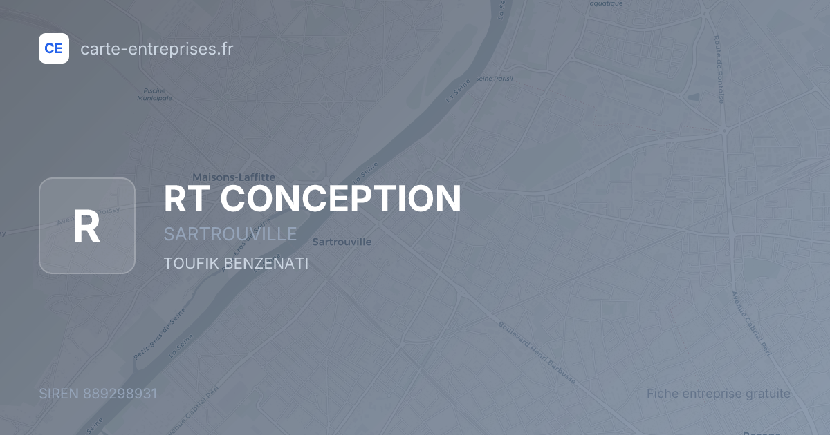 RT CONCEPTION — 889298931 — fiche entreprise