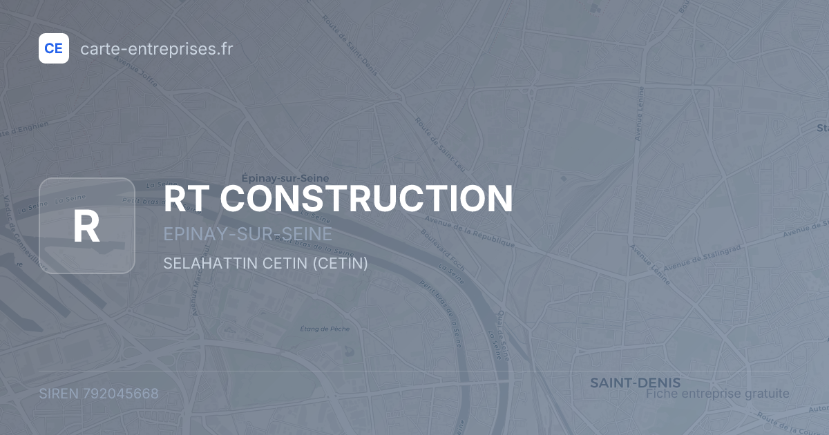 RT CONSTRUCTION — 792045668 — fiche entreprise