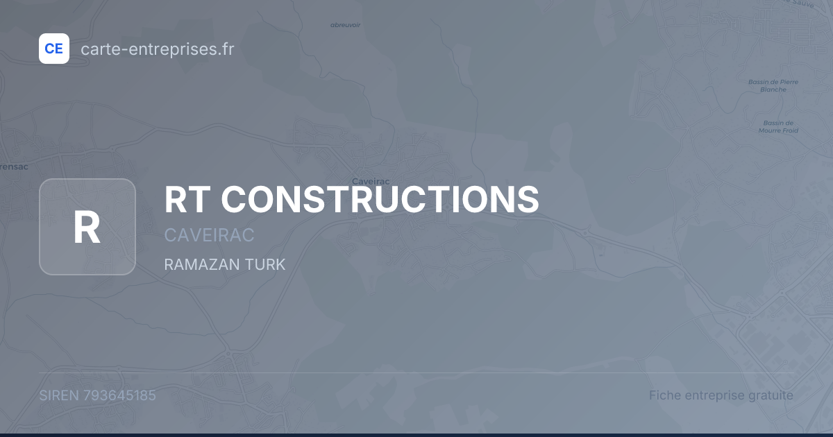 RT CONSTRUCTIONS — 793645185 — fiche entreprise