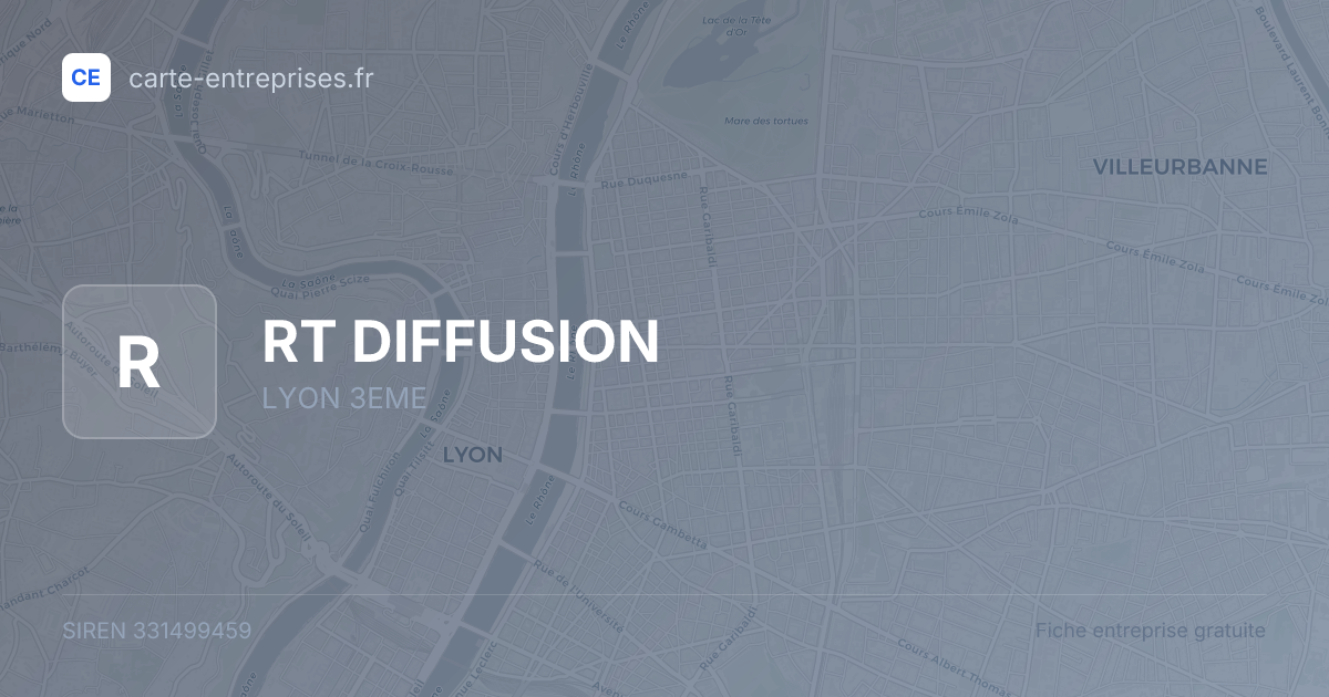 RT DIFFUSION — 331499459 — fiche entreprise