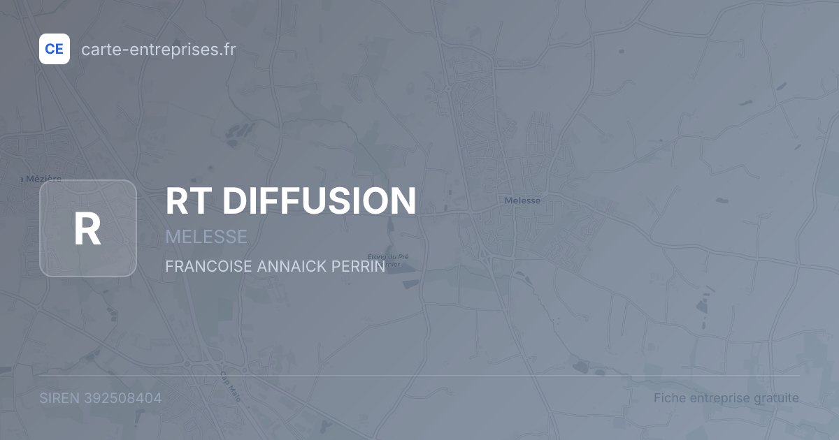 RT DIFFUSION — 392508404 — fiche entreprise