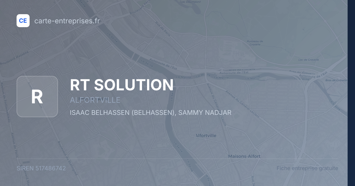 RT SOLUTION — 517486742 — fiche entreprise