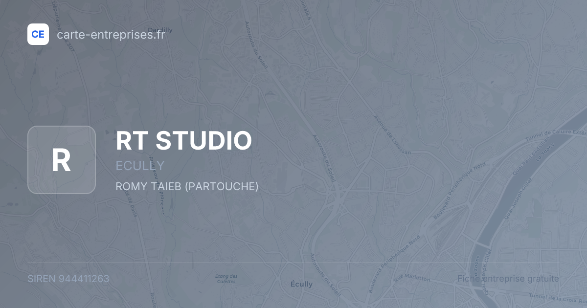 RT STUDIO — 944411263 — fiche entreprise