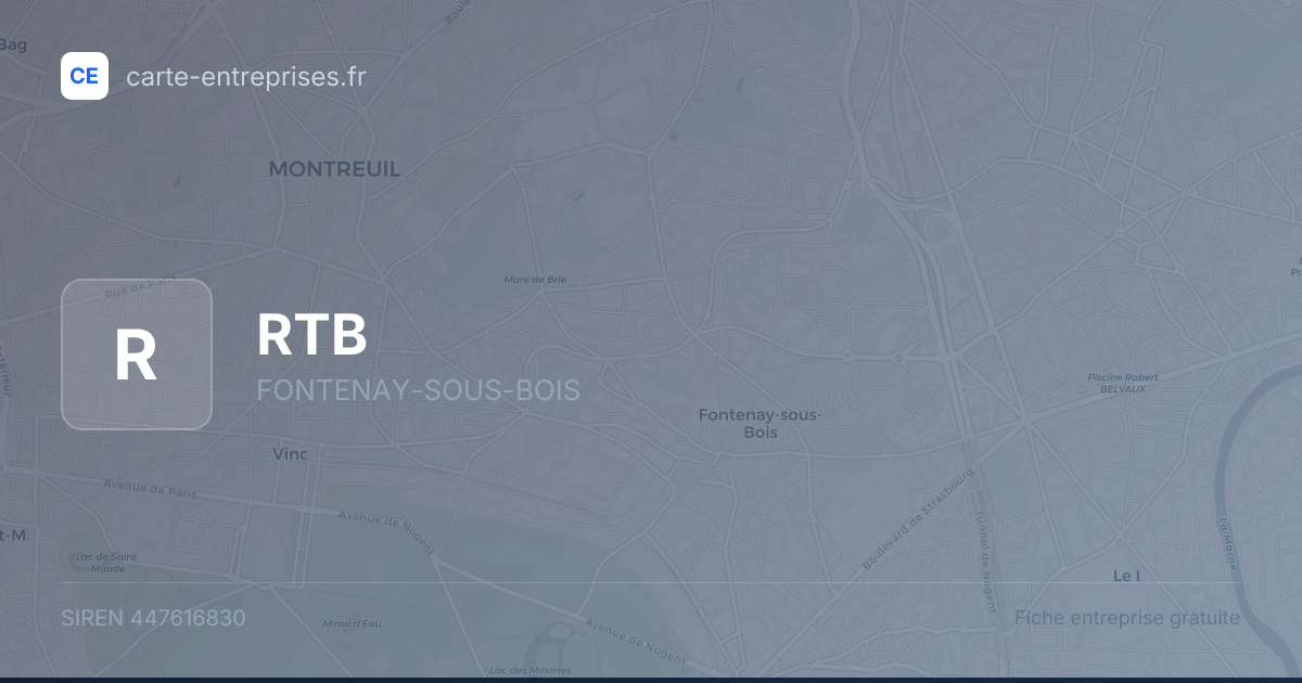 RTB — 447616830 — fiche entreprise