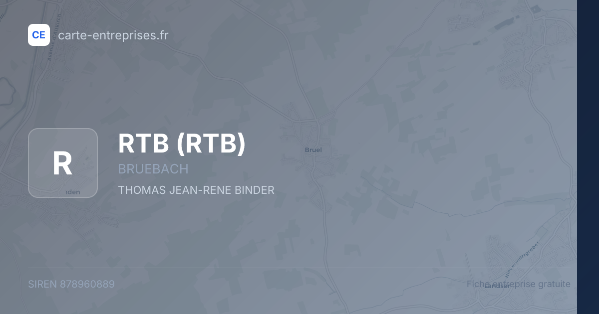 RTB — 878960889 — fiche entreprise