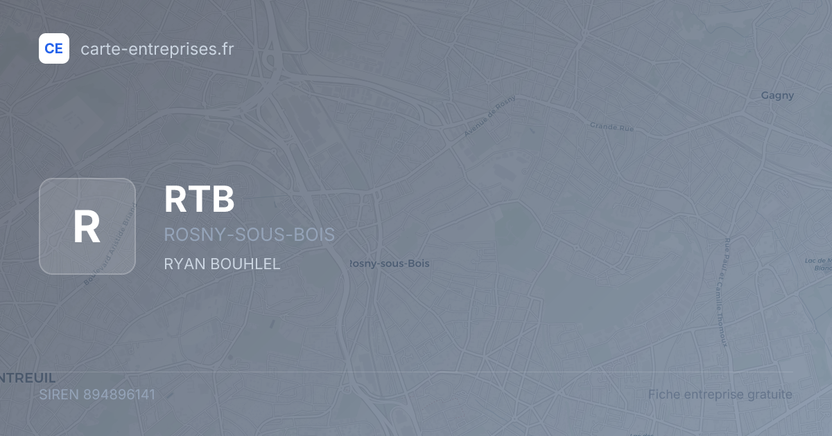 RTB — 894896141 — fiche entreprise