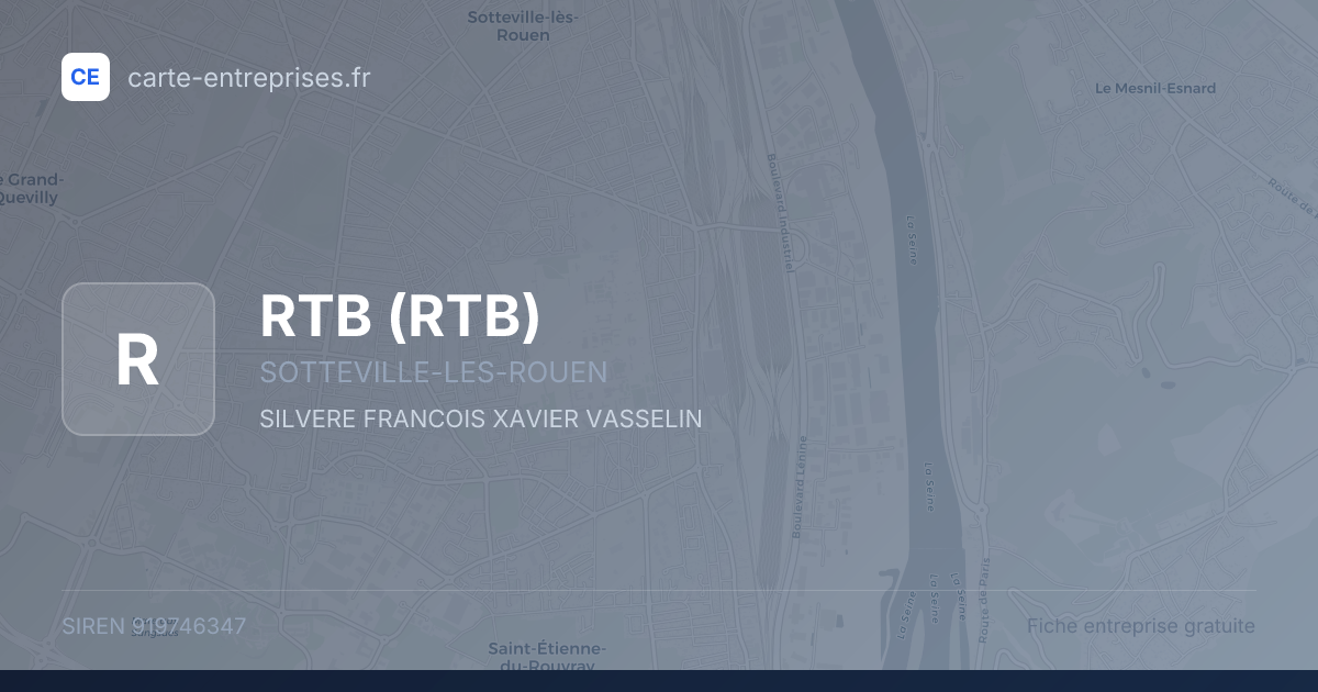 RTB — 919746347 — fiche entreprise