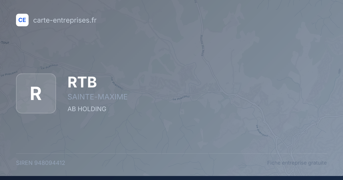 RTB — 948094412 — fiche entreprise