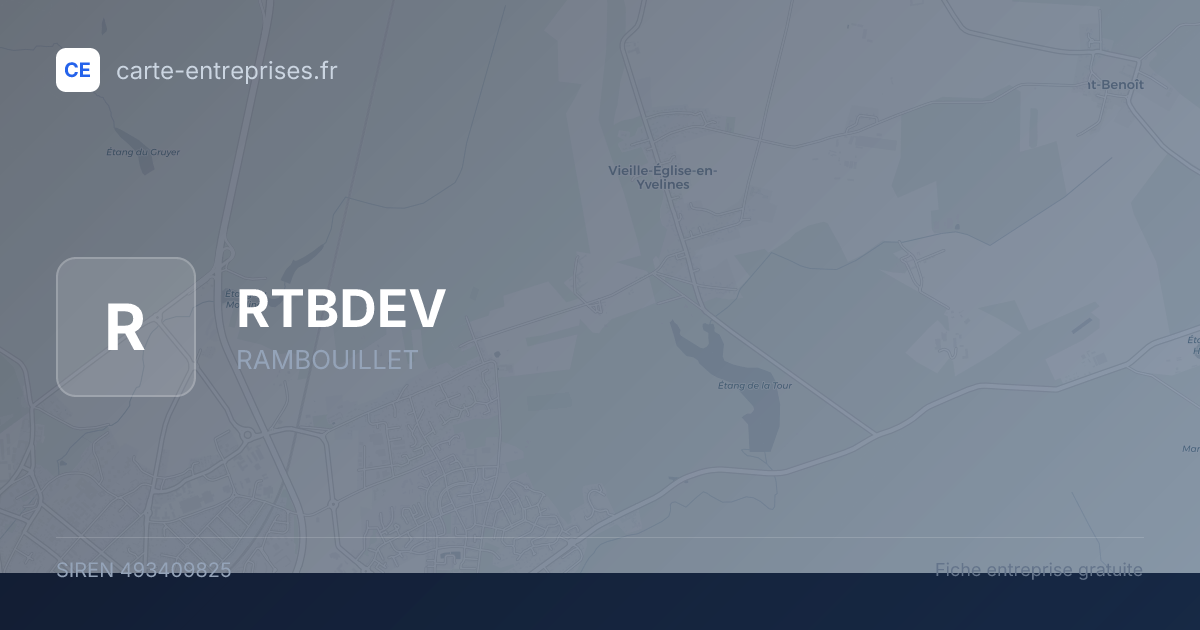 RTBDEV — 493409825 — fiche entreprise