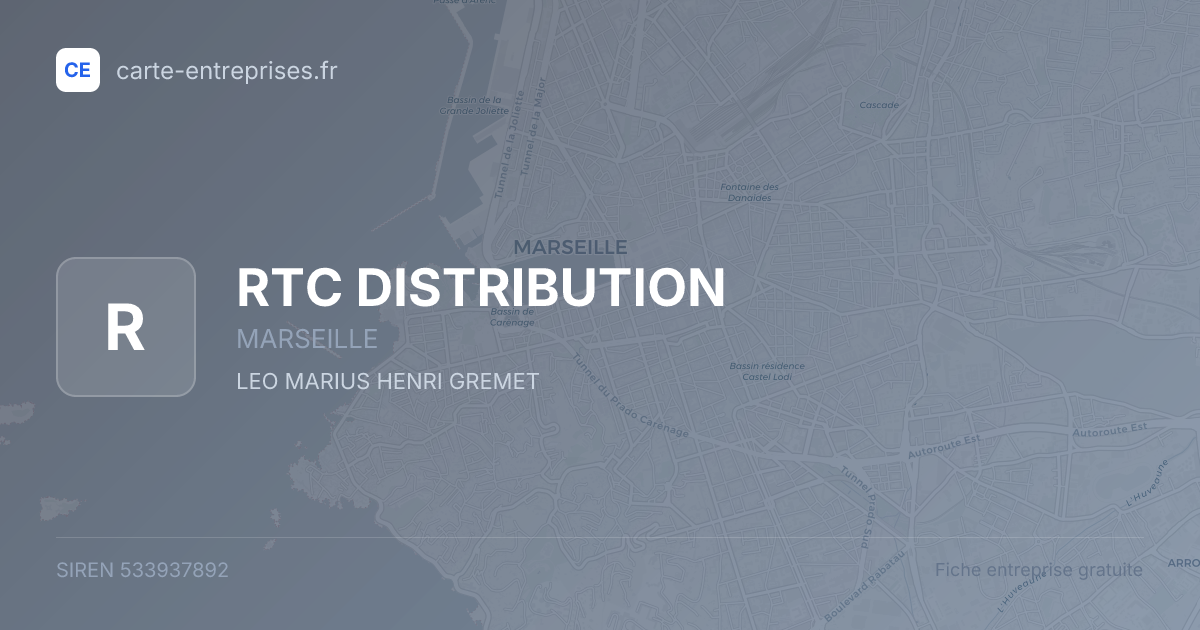 RTC DISTRIBUTION — 533937892 — fiche entreprise