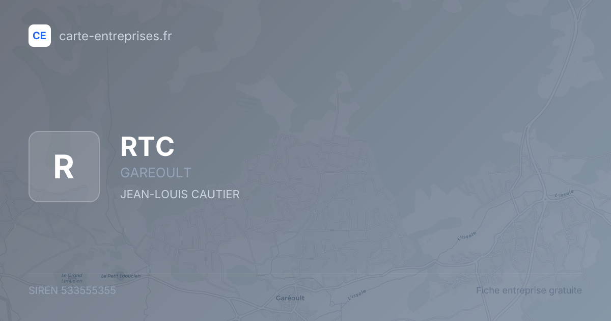 RTC — 533555355 — fiche entreprise