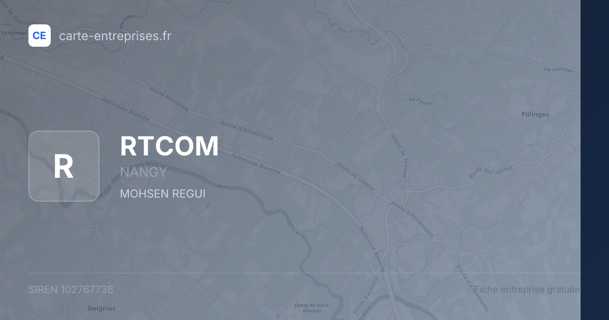 RTCOM — 102767738 — fiche entreprise