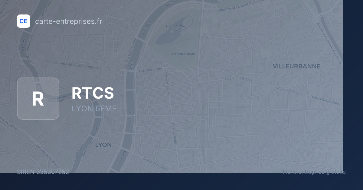 RTCS — 335307252 — fiche entreprise